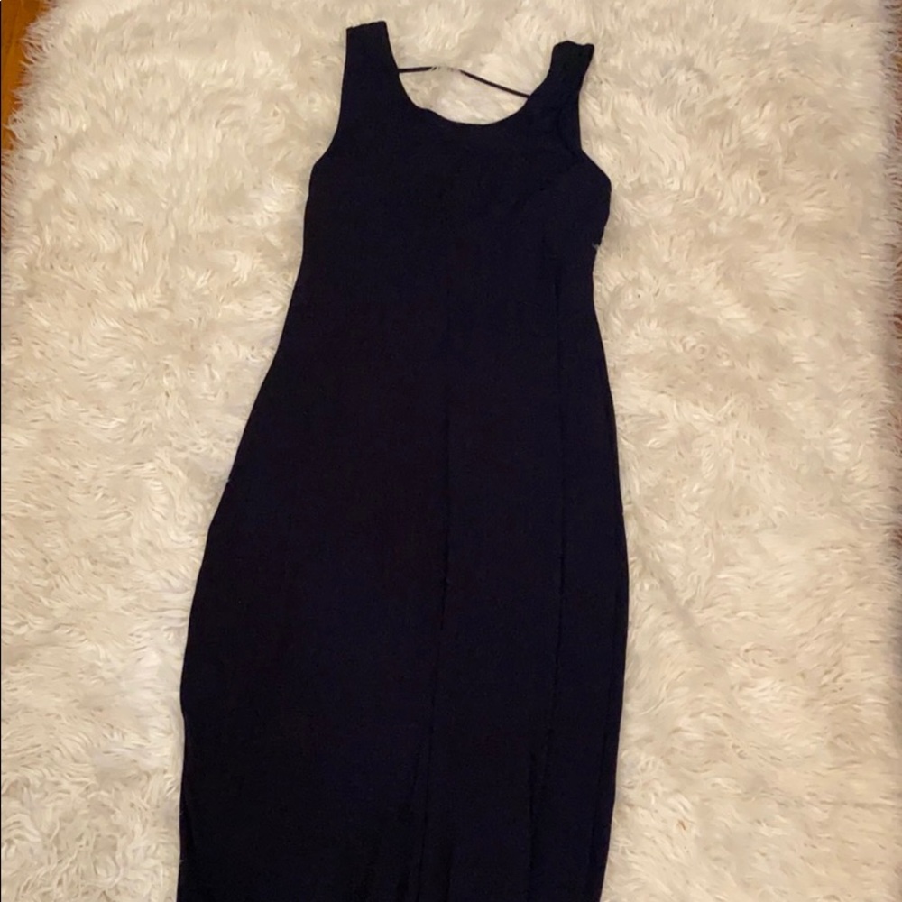 Black maxi dress